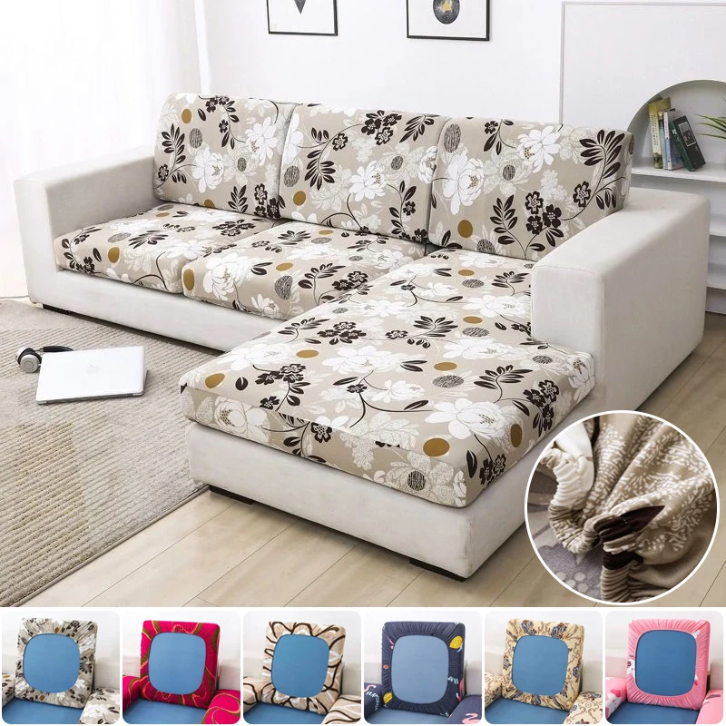 Elastic Sofa Seat Cushion Covers for Living Room Sofa Slipcovers Sectional Corner L-shape Chair Protector Couch Cover 1234 Seat