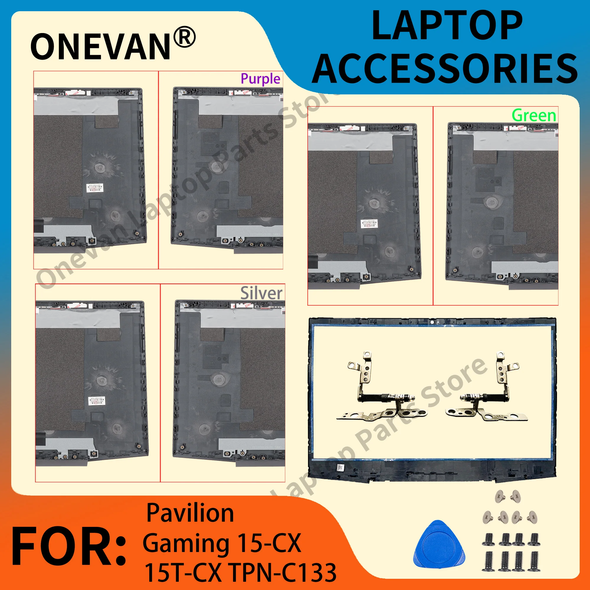 

New For hp Pavilion 15-CX TPN-C133 Screen LCD Back Cover Front Bezel Lid Upper L20314-001 Housing