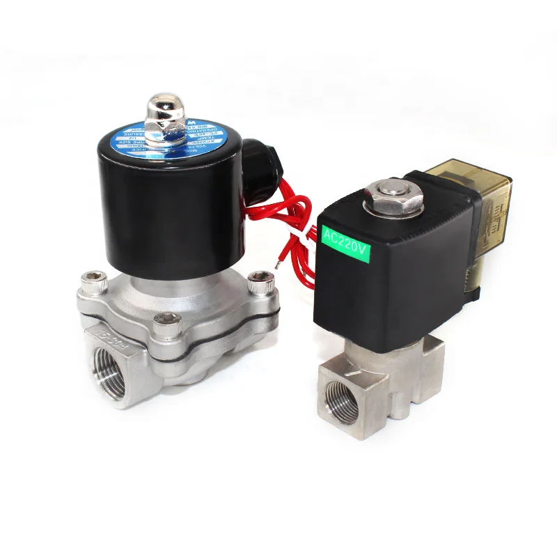 2S Series Direct Acting Normally Closed electric water Valve  2 Way Stainless Steel  Solenoid Valve(2S-160)