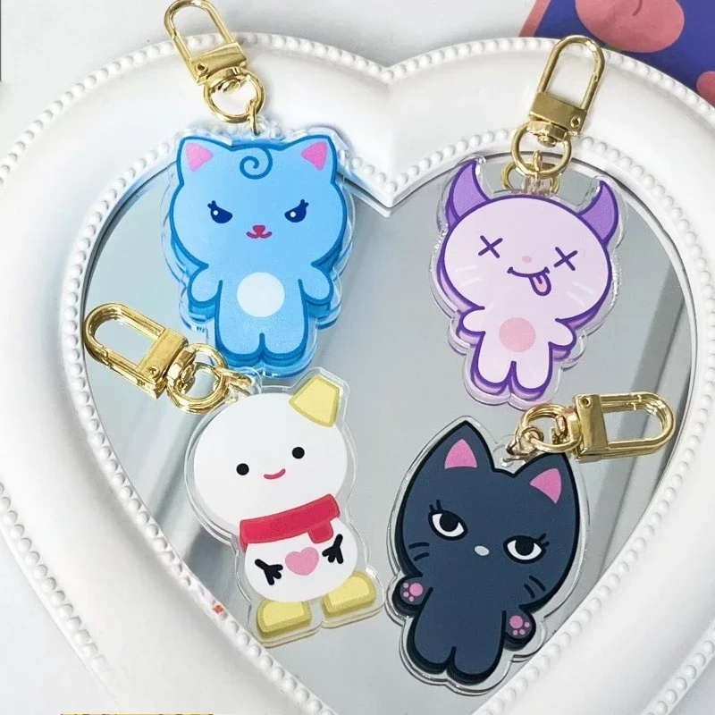 Kpop Girl Idols Acrylic Cartoon Keychain Cartoon Keyring KARINA WINTER NINGNING GISELLE Cute Backpack Pendant Fans Collection