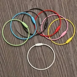 10pcs 다채로운 스테인레스 스틸 와이어 수하물 태그 클립 내구성이 뛰어나고 설치가 용이하며 여행 및 일상 사용에 적합
