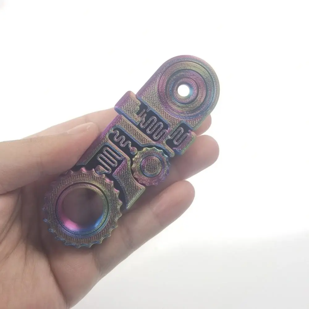 

Механический волчок с гироскопом на кончиках пальцев 5-в-1, 360 ° Вращающаяся ручная вращающаяся зубчатая колесо PLA Звездочка на кончике пальца