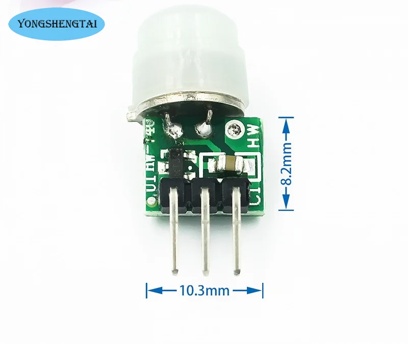 Sensor de movimiento infrarrojo PIR, módulo Detector de personas automático, 3 piezas, DC 2,7-12 V, 5 piezas, Mini IR, pyro-elektrische, AM312