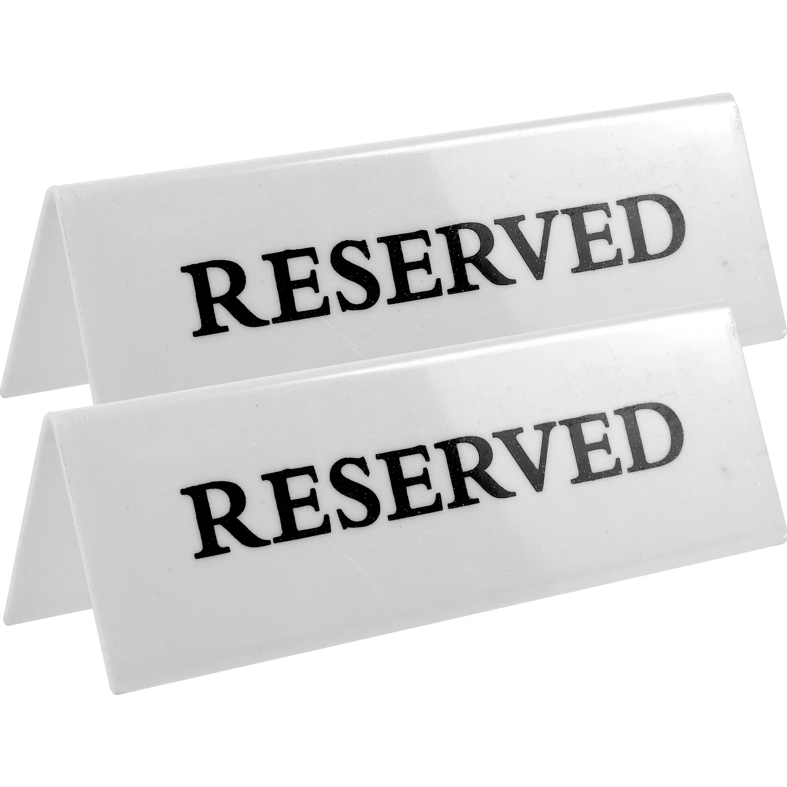 2pcs Reserved Signs For Wedding Chairs Table Reservation Sign No Smoking Notice Durable Seating Marker For Banquet Restaurant