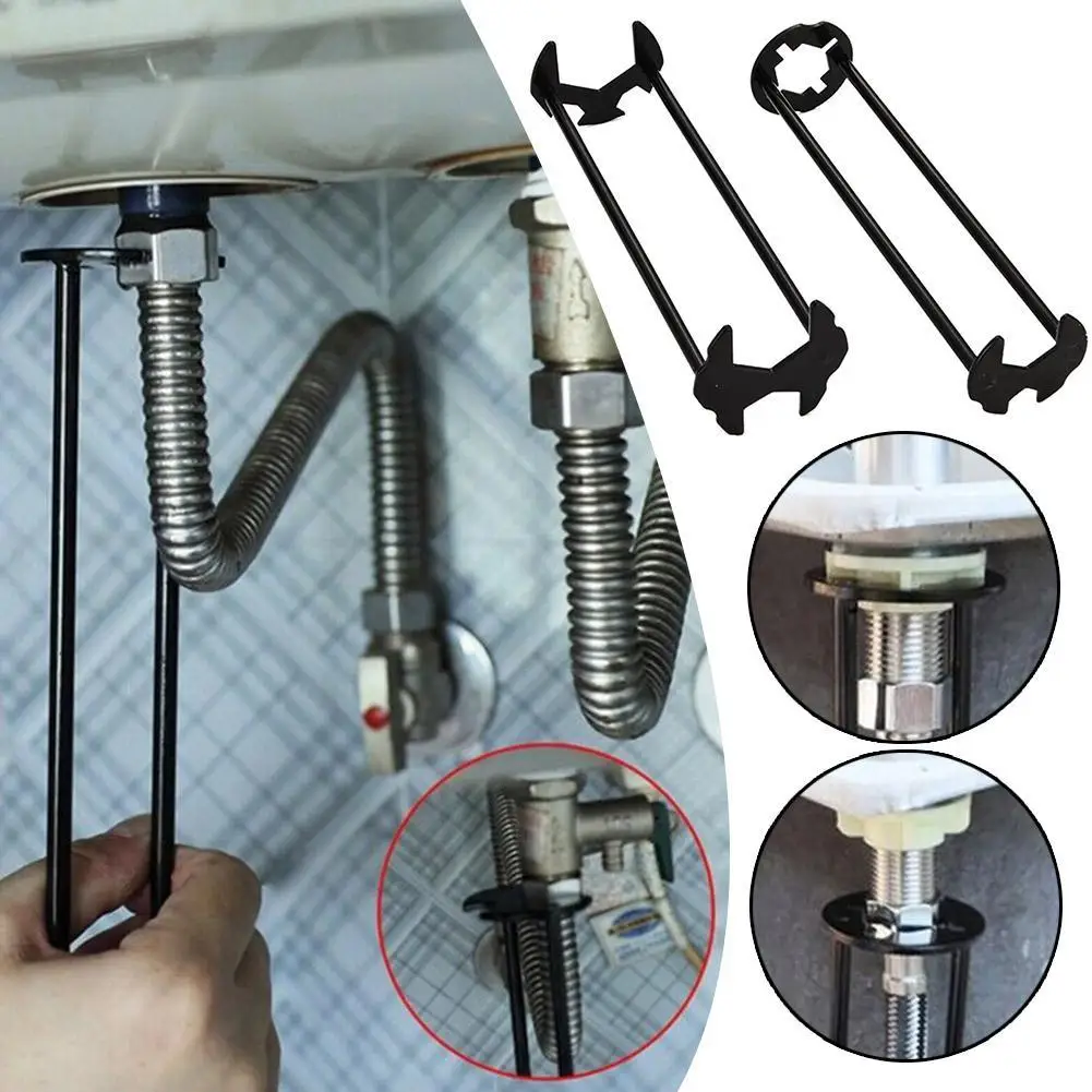 Sink Repair Wrench Four-claw Hexagon Wrench Bathroom Wrench Kitchen Repair Plumbing Tool For Faucets And Water Heaters