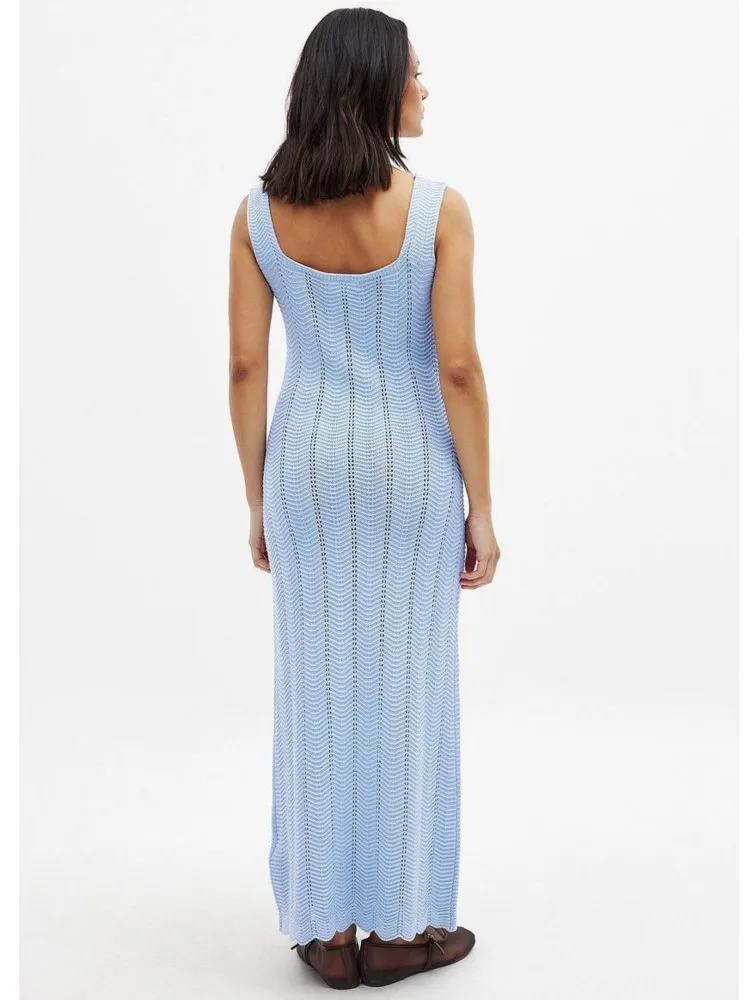 Seksowna damska sukienka maxi z siateczki, tęczowa, z wycięciami, obcisła, bez bikini, sukienka wakacyjna, odzież plażowa, lato 2026