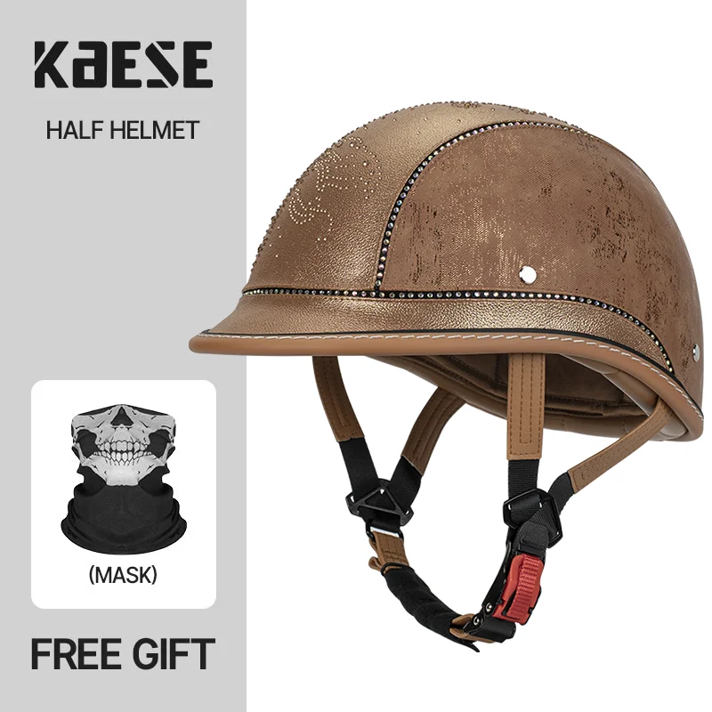 KAESE New Chinese Style Trendy New Product Motorcycle Helmet Retro Half helmet Scoop Cruise Pedal All Season Universal