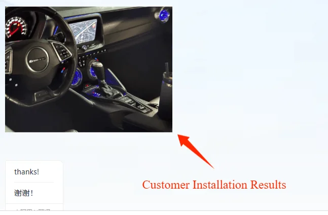 Car Accessories Front LED AC Air Condition Vent Outlet Turbo Interior Trim For 6th-Generation Camaro SS
