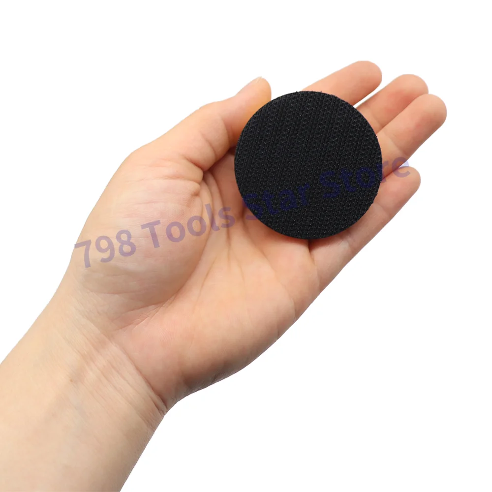 3PCS 2 Inch Dual-Action Hook & Loop Backing Plate with 5/16"-24 Threads Sanding Pads for Dual Action Orbital Sanders / Polisher