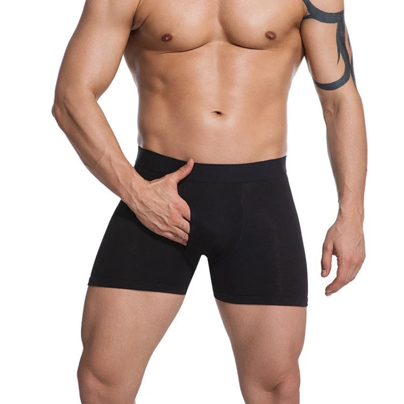 2/3/5Pcs High Quality Men's Underwear Black Large Size for Pure Cotton Sports Men's Shorts