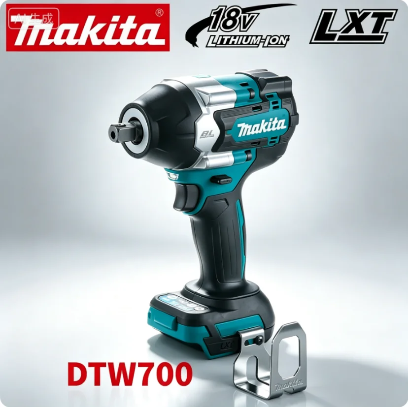 Makita DTW700 Bürstenloser Elektrischer Schraubendreher, Wiederaufladbarer Bohrschrauber, für 18V-Akku, nur Maschine