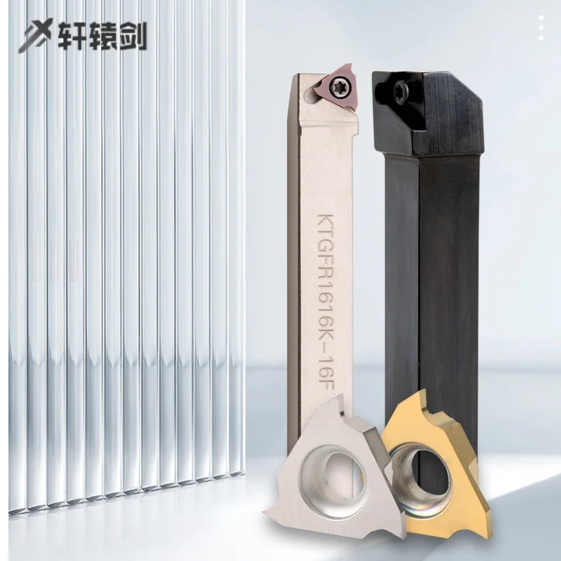 

TGF32R Lathe Tools Triangle Grooving Ceramics Card spring slot blades Turning Tool CNC For Steel components
