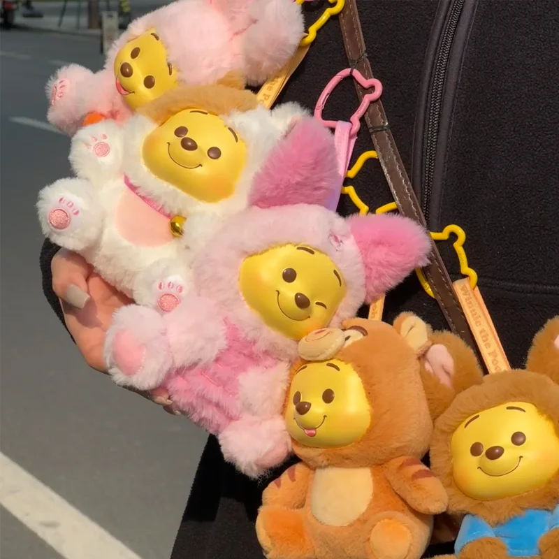 

Original Winnie the Pooh Naughty Party Series Blind Box Vinyl Face Doll Mystery Box Stuffed Plush Ornament Pendant Kids Gift