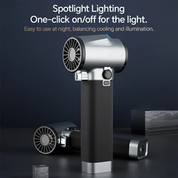 BOOSTER Turbo Fan Dryer Blower for Cars, 750W&64MM, Car Dryer Air Blower with Light, Stepless Speed Control Silicone Handle