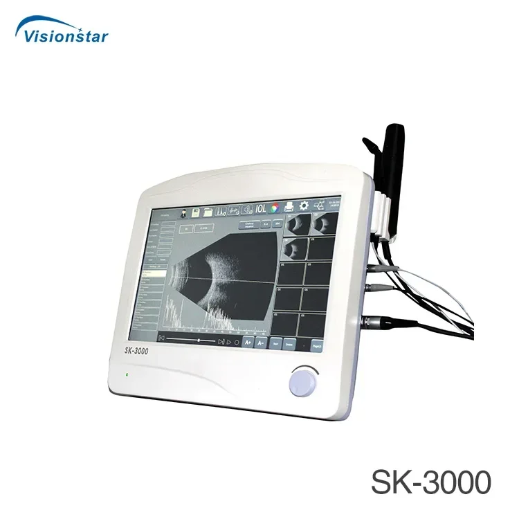 SK-3000ABP RetiWave1200 แบบพกพา All-in-one Professional Ophthalmic Eye Ultrasound เครื่อง A B P Scanner