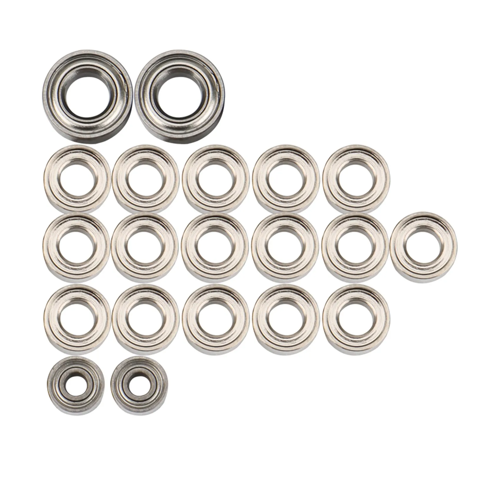 

20Pcs Steel Ball Bearing Set for Axial SCX24 90081 AXI00001 AXI00002 1/24 RC Crawler Car Spare Parts Accessories