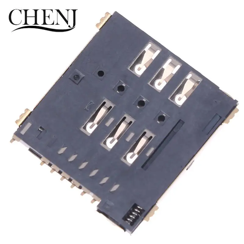 MUP-C792 Original Micro SIM Card Connector Patch Self-piercing 6 +1 P SIM Card Slot Socket