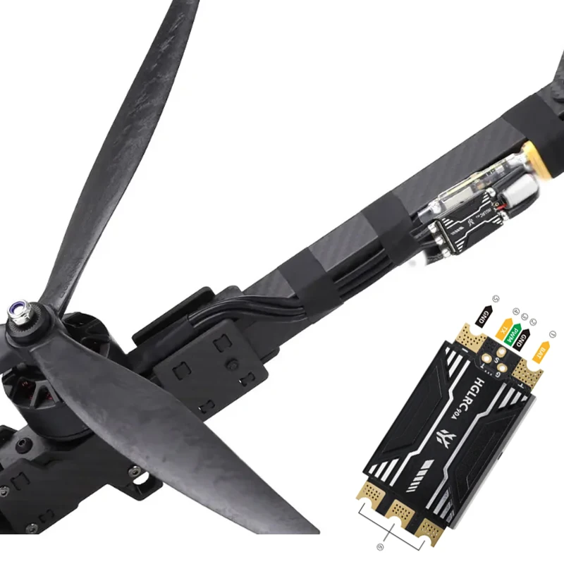 HGLRC SPECTRE 90A ESC Dual MOS Unterstützung BL32 ESC Telemetrie 2-8S für Filmebene X8, X4 und XCLASS RC FPV Drohne