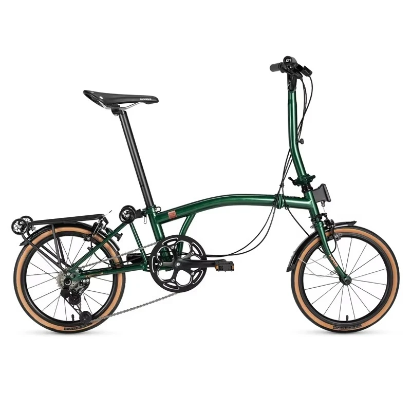

Folding Bicycle 16-inch 7-speed Steel Frame Portable Adult Aluminum Alloy Commuter City Car