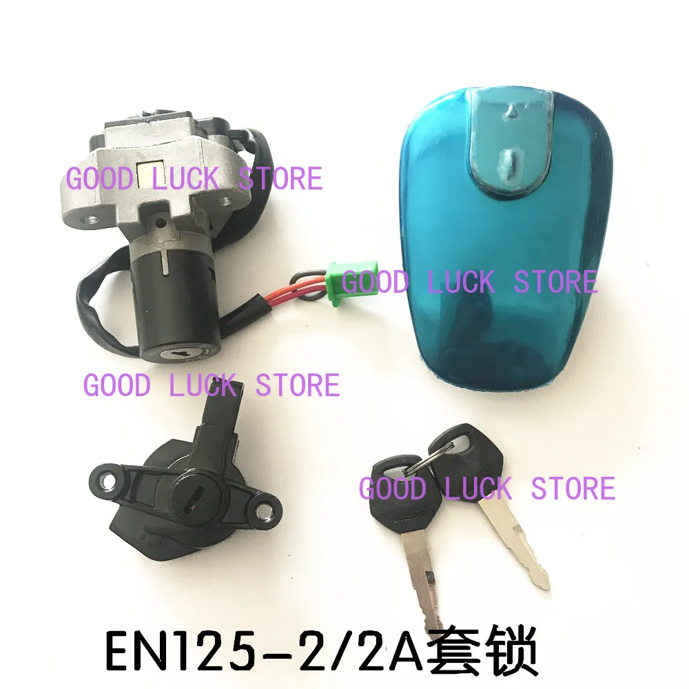2/3 wire Original Motorcycle Ignition Switch Lock Key Fuel Tank Cap Fuel Gas Cap Tank Cover Lock for suzuki EN125-2/2A2E2F