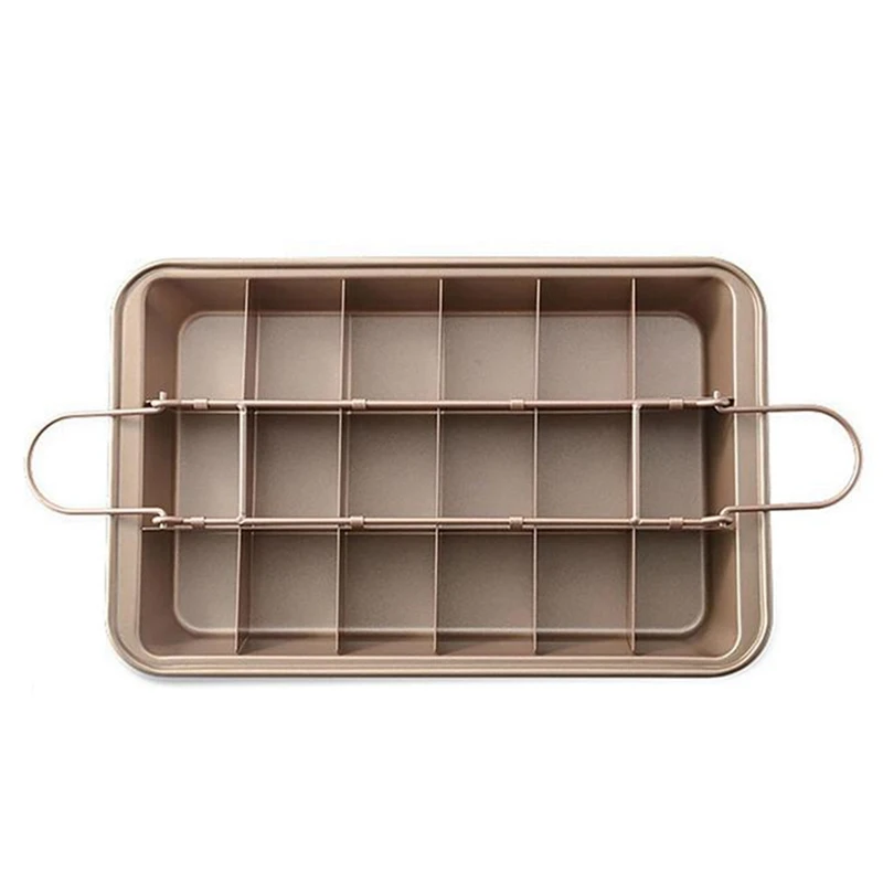 

Premium Bread And Dessert Baking Pan - Non-Stick, Square Grid Chocolate Cake Mold