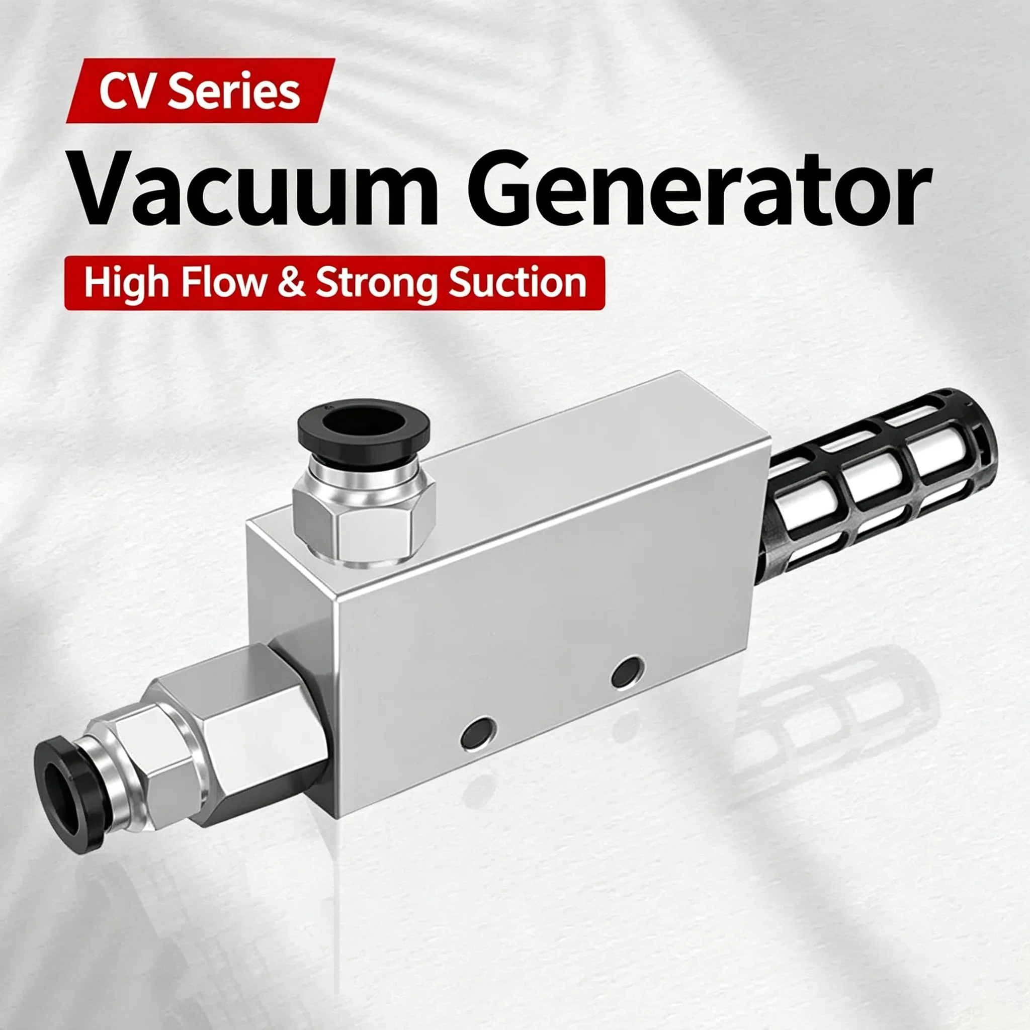 EV negative‑pressure vacuum valv CV vacuum generator high‑suction suction cup manipulator 15 20 25HS air suction valve pneumatic