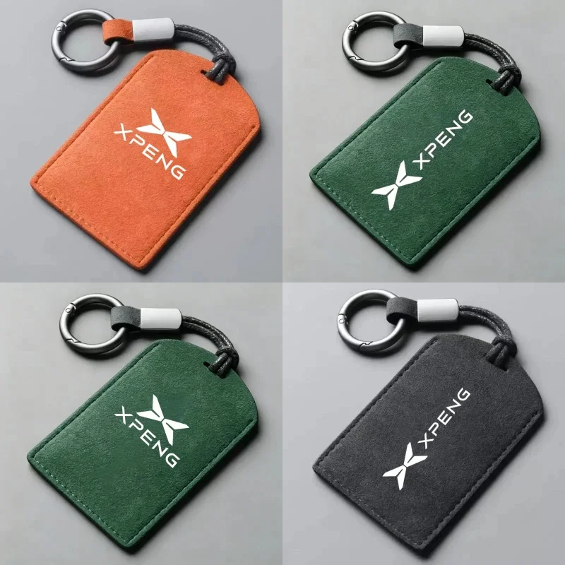 Car NFC Key Card Holder Car Key Card Pouch Car Key Card Case Suede Leather For XPENG G6 G9 P7+ X9 G7