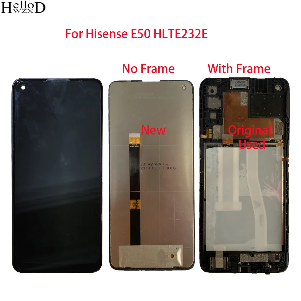 Tested LCD Display For Hisense E50 HLTE232E LCD Display + Frame Touch Screen Digitizer Sensor Repair Parts Tools