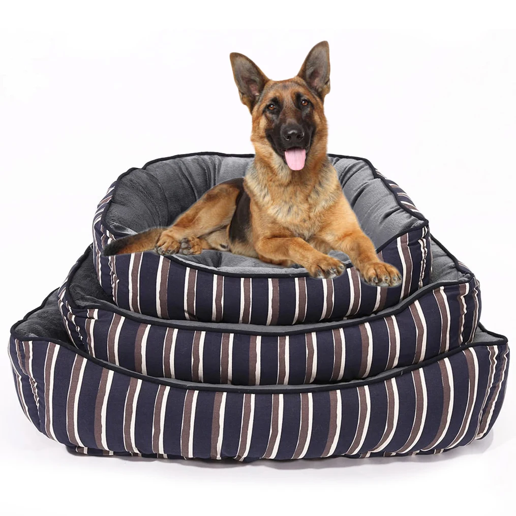 

Luxury Big Dog Bed for Large Dogs Fluffy Winter Large Human Dog Beds for Medium Small Dogs Washable Indoor Dog Cat Bed Sofa Warm