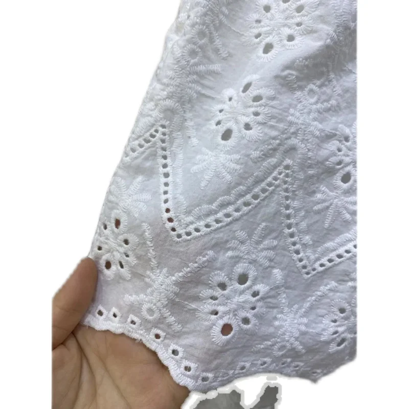 plus Size Lace Hollow out ort Pants Skirt Women's Loose Elastic Waist Hot Pants Casual Pants Korean Sle Commute Wind