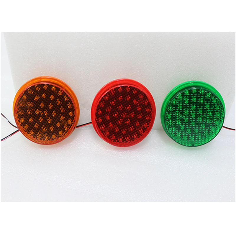 15 Years Factory Manufacturing 100mm Amber Smart Crosswalk LED Traffic Light Replacement Module Wick