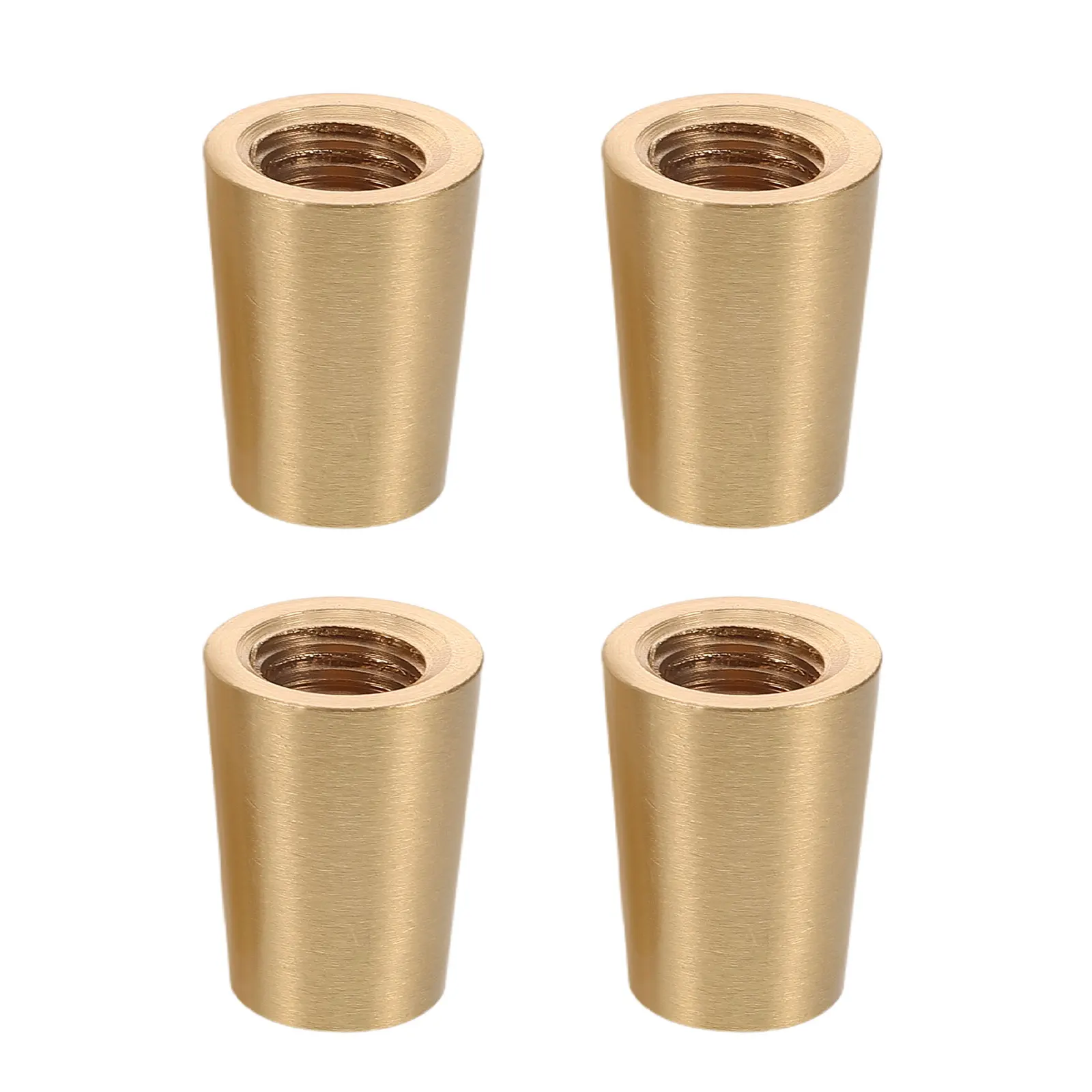 4 pc Wooden Base Brass Feet Crafts Anti Skid Tray Legs Pad Cutting Board Decorative Box Feet Jewelry Case Hardware Furniture