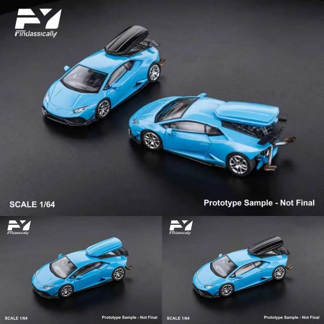 

Готовые акции Findclassically FY 1:64 Cartelfunds LP610-4 Синяя коллекция Подарочная масштабная модель автомобиля