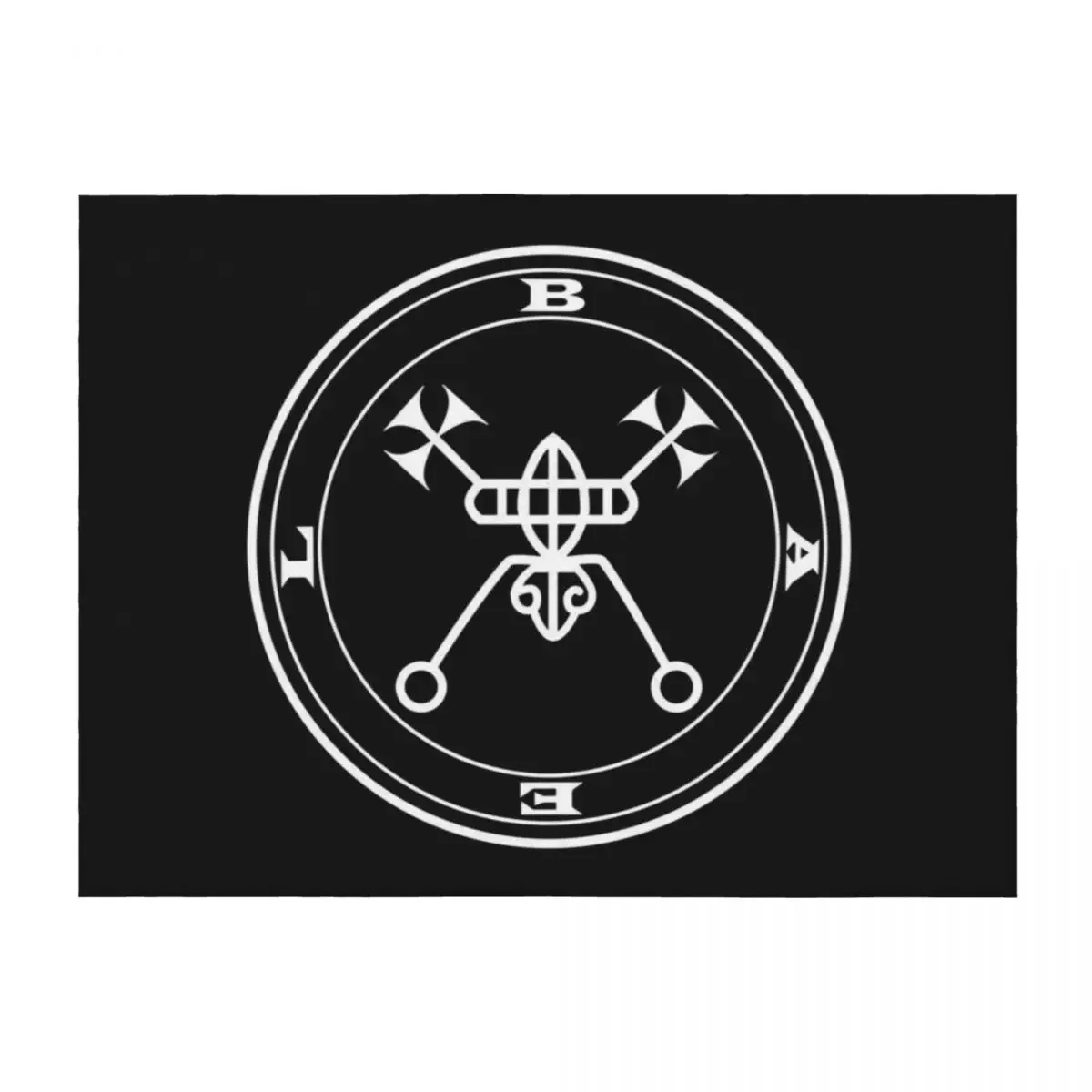 

Bael, Baal demon King white Sigil occult Magick Seal Throw Blanket Stuffeds Summer Beddings Sofa Quilt Vintage Blankets