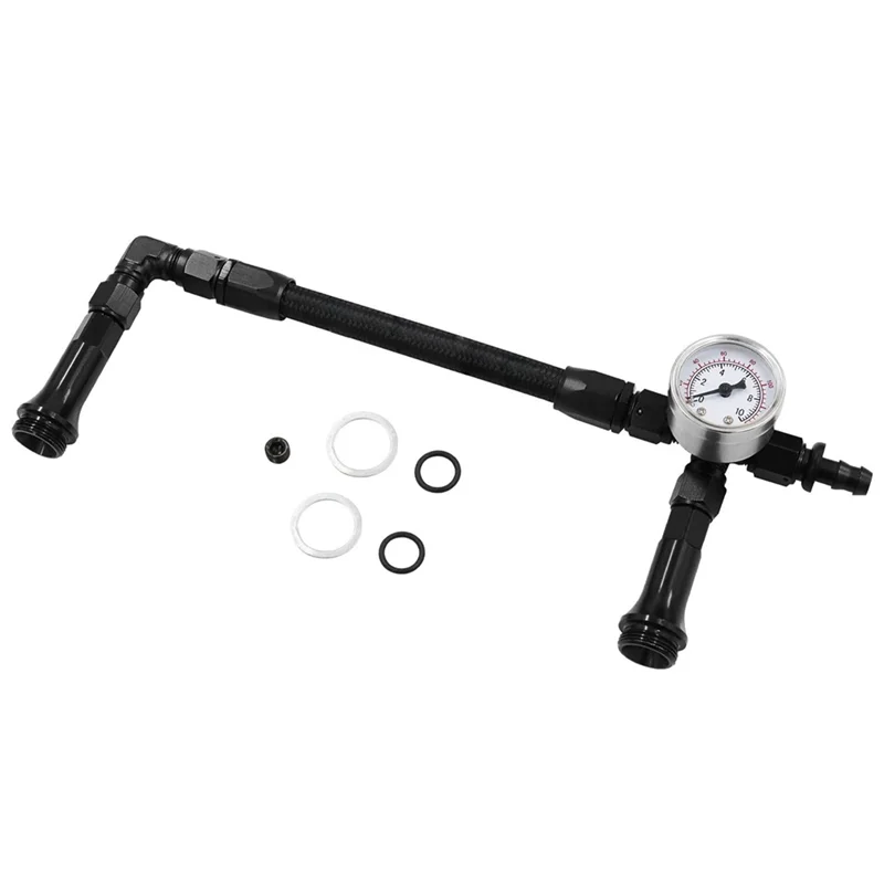 Unique AN6 Dual Feed Carb Braided Nylon Fuel Line Double Pump For 4150 Holley Carburetor 7/8In-20 Thread Ual Feed