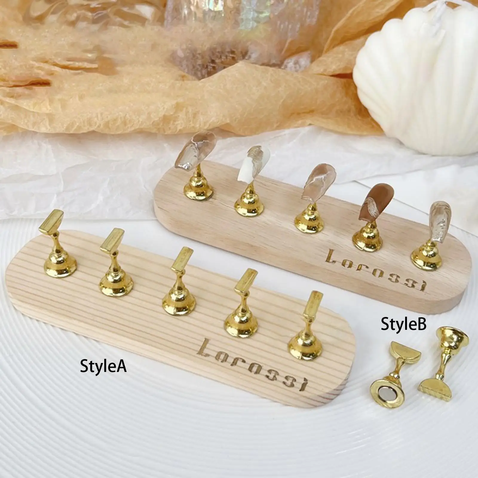 Nail Art Practice Stand with Base Accessories, DIY Nail Art Holder,