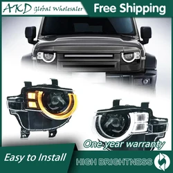 Car For Great WEY Tank 300 2021-2024 Head Lamp 12V H7 LED Fog Lights DRL Hella Tuning Light Car Accessories AKD Head Lights