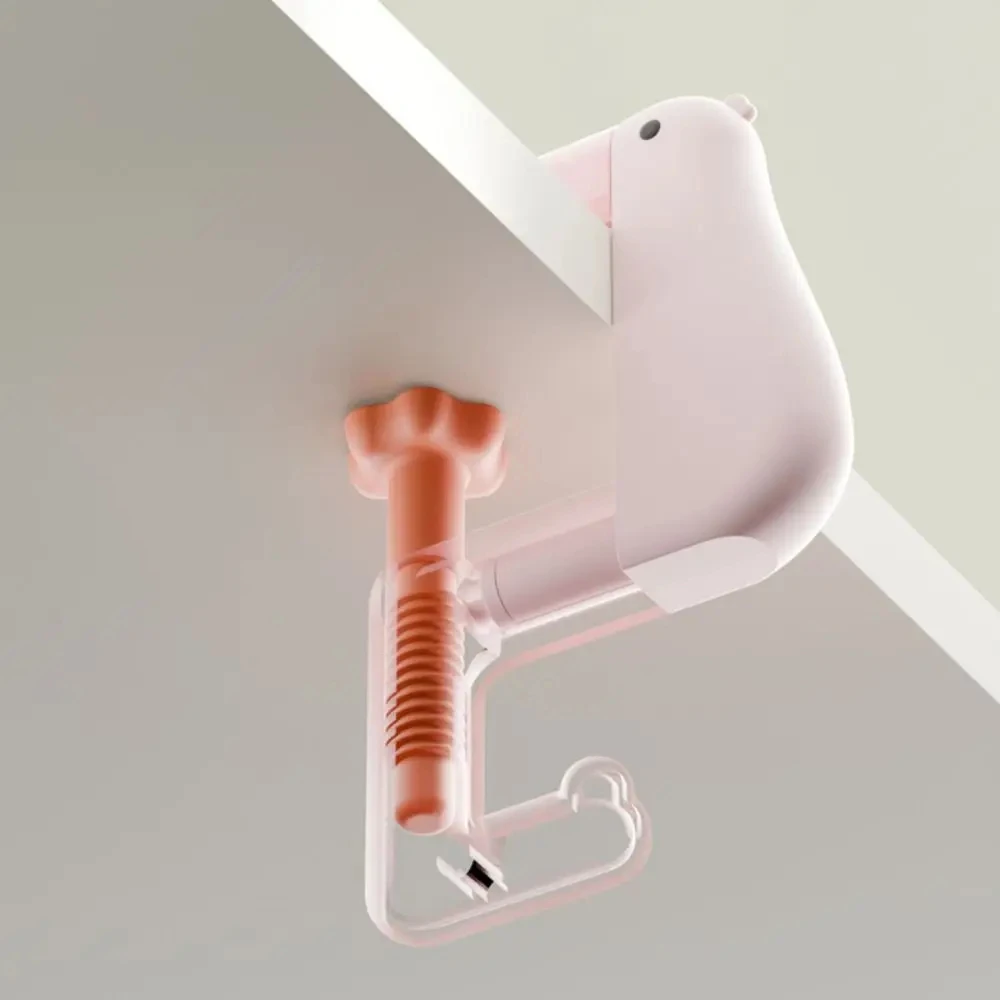 Kawaii Portable Punch-free Hook Cartoon Cute Fun Detachable Multi-function Desktop Side Hook School Student Office Supplies