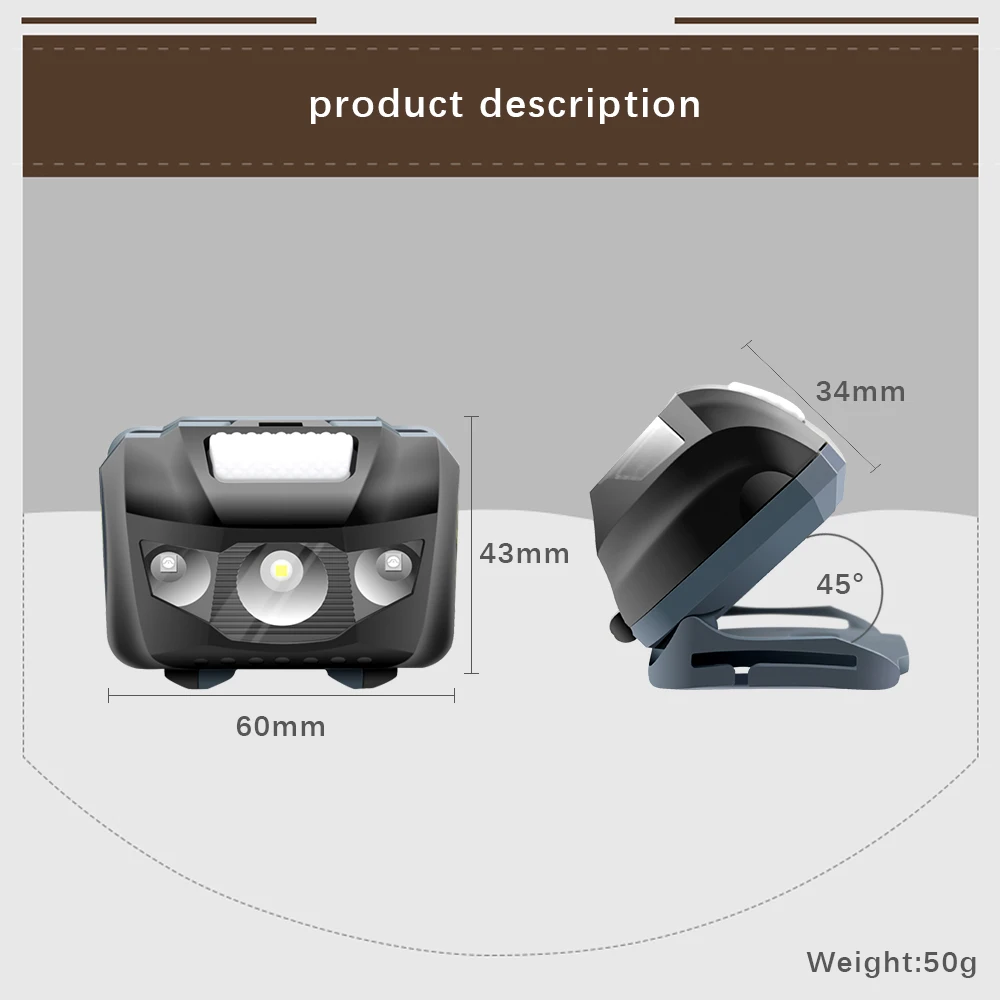 أبيض أحمر LED المصباح استخدام AAA كشافات في الهواء الطلق مغامرة رئيس ضوء بطارية جافة مصباح فلاش 4 وضع الشعلة ركوب الصيد الصيد