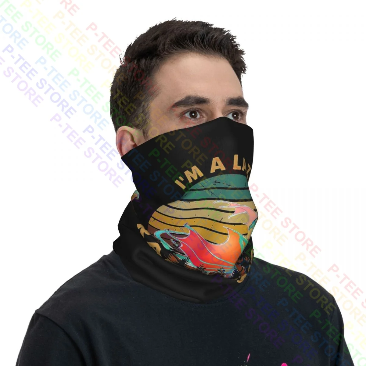 Im A Lazy Rainwing Dragon Wings Of Fire Shop Neck Gaiter Bandana Scarf Face Mask Hiking Men Women Cover Bandana