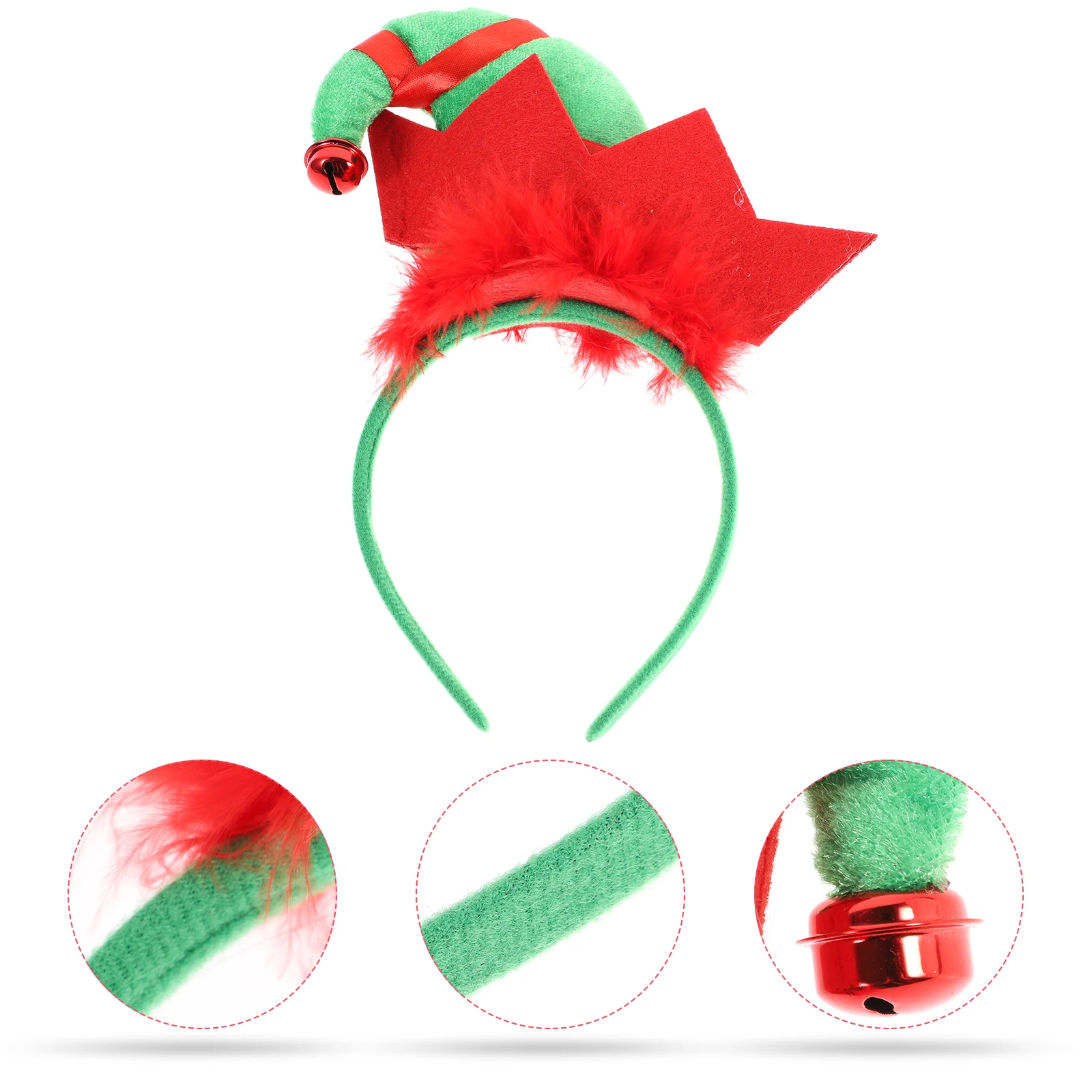 

Festive Christmas Headband One Size Fits All for Birthday Party Masquerade Ball Costume Hair Accessory Christmas Headband