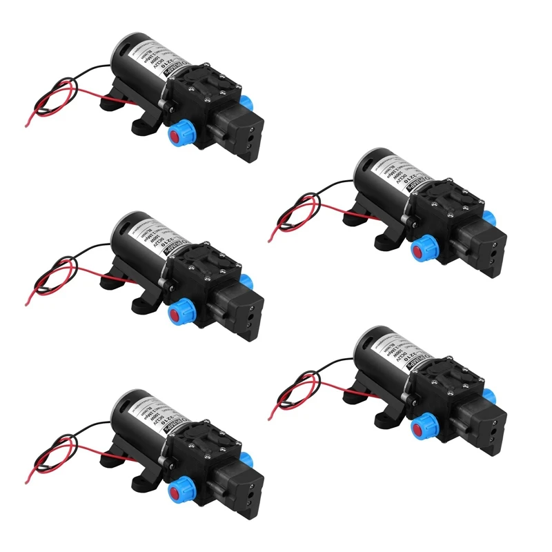 

5X 12V 100W High Pressure Self Priming Water Pump 160Psi 8Lpm Caravan Camping Boat