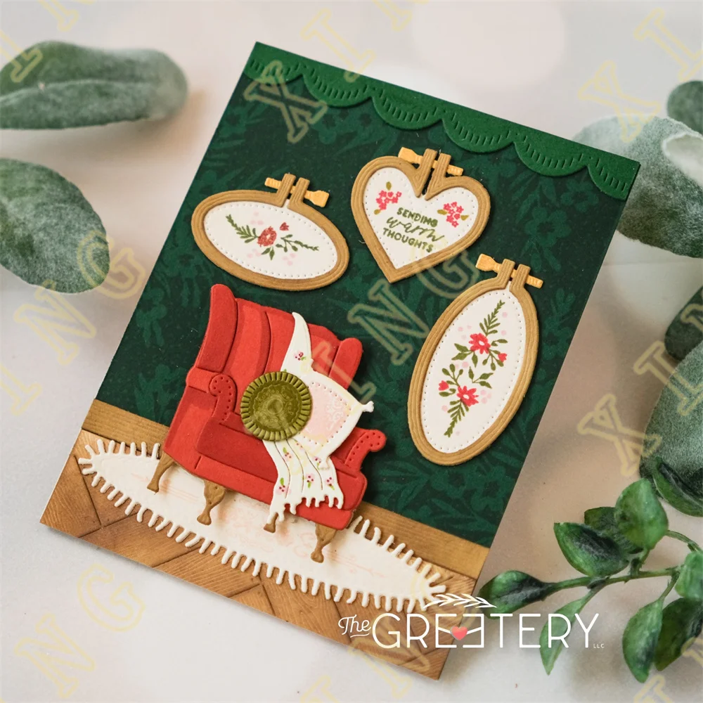 Weihnachts geschenk Santa Kamin Stanz metall Stanz stempel Briefmarken Schablone Scrap booking Album Dekoration Handwerk für DIY Gruß karte