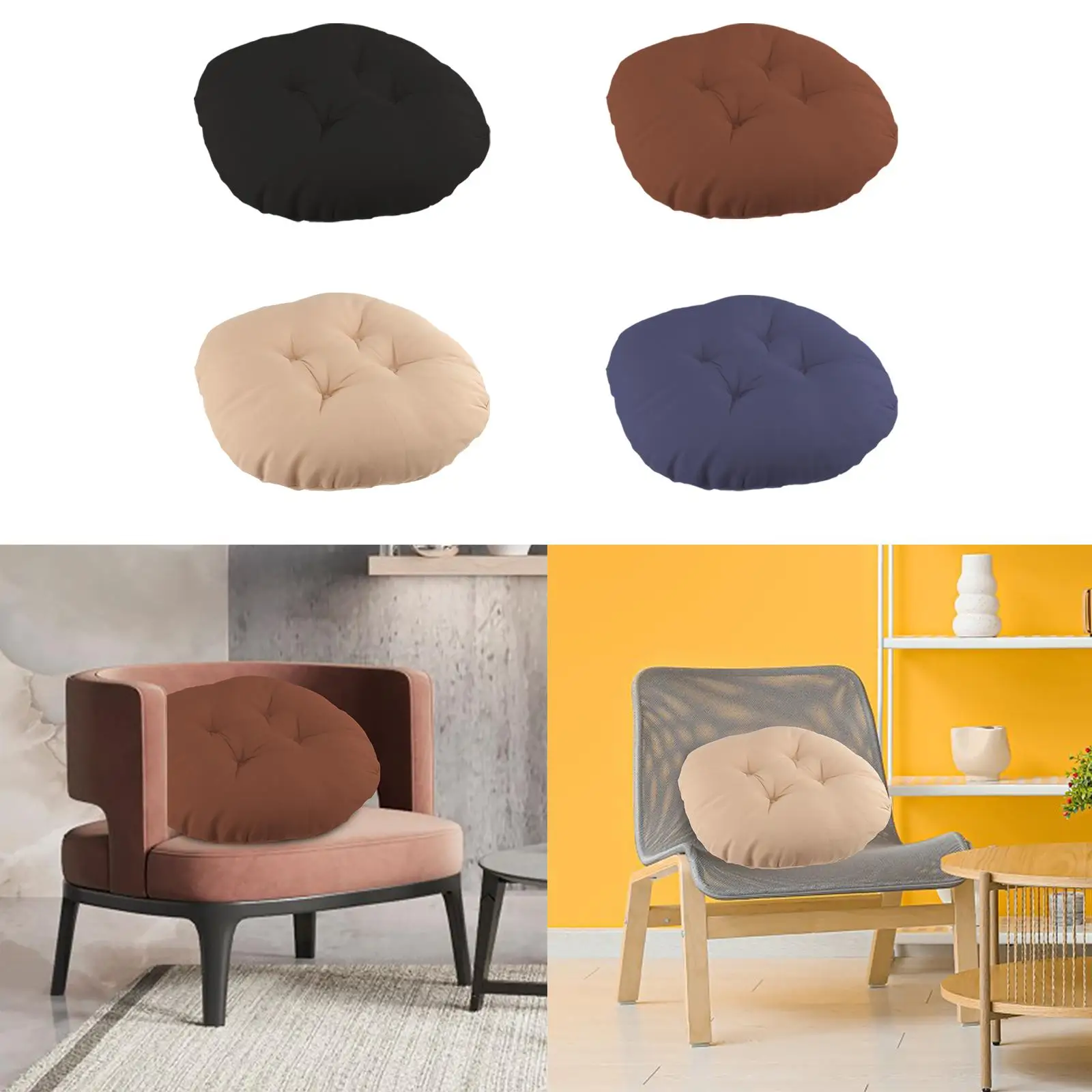 

Hammock Chair Cushion Removable Round Padded Seat Cushion for Garden Egg Chair Rocking Chair Indoor Outdoor Kitchen Wicker Chair