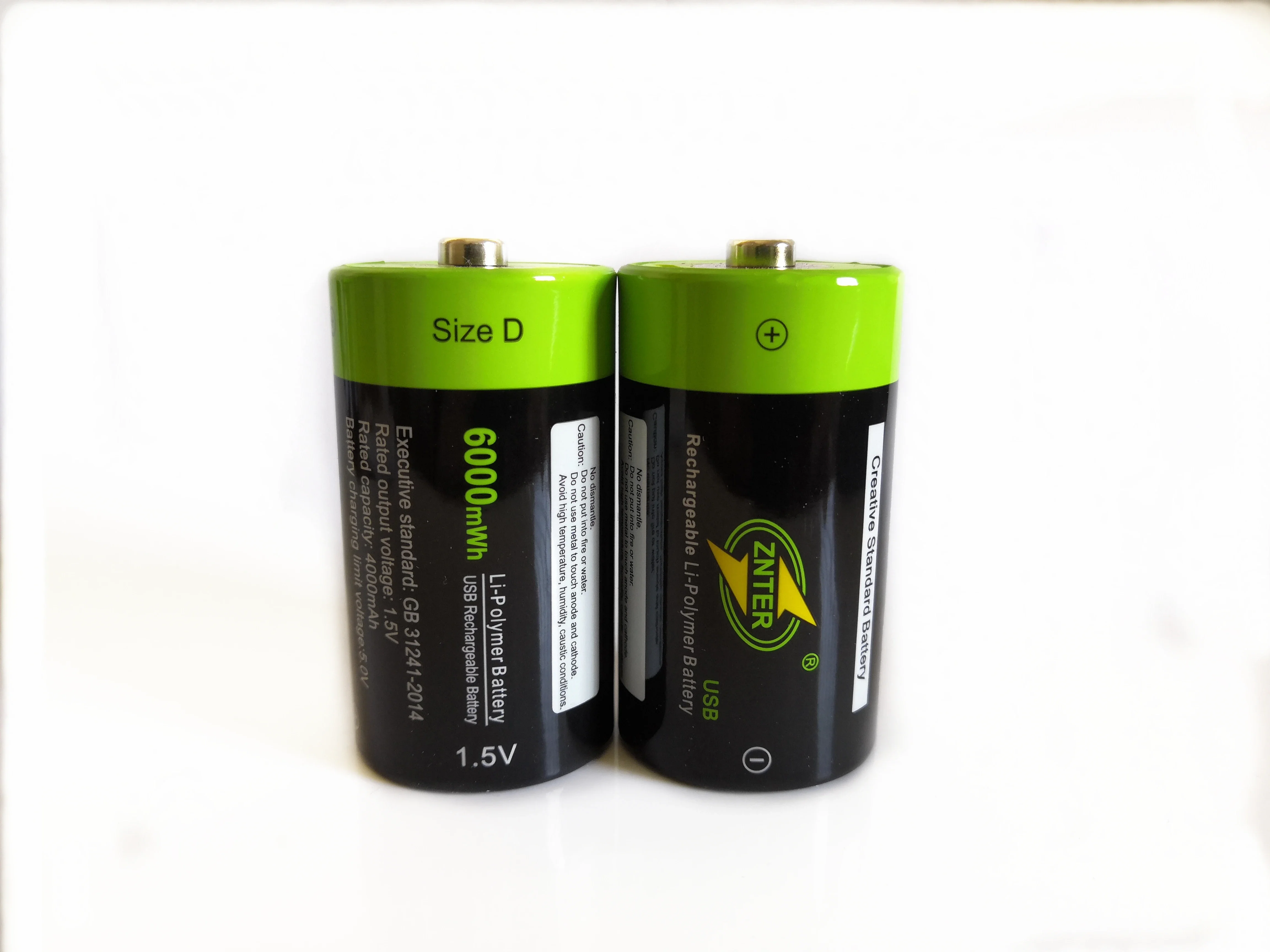 

2Pcs ZNTER 1.5V 6000mWh Battery Micro USB Rechargeable Batteries D Lipo LR20 Battery For RC Camera Drone Accessories