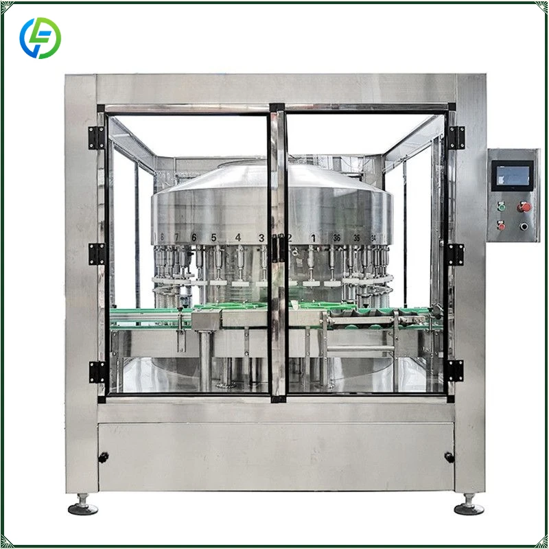 Rotary Negative Pressure Liquor Bottling Machine Whiskey Wine Alcohol Soy Sauce Vinegar Filling Machine FL Customized