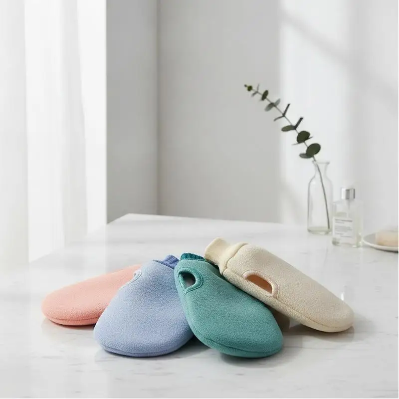 Exfoliating Bath Gloves 1Pcs Gentle Dead Skin Remover Reusable Body Scrubber for Home Shower Spa Massage Daily Skincare