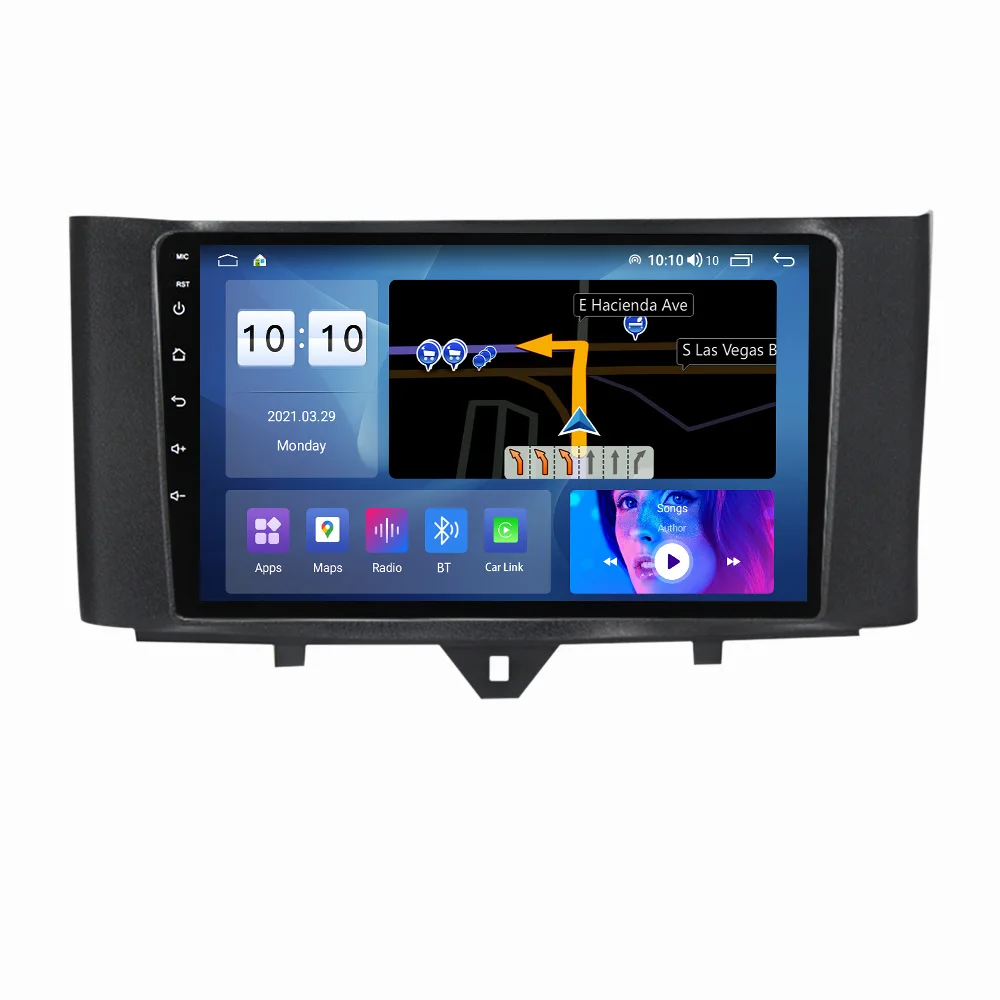 

8 + 128G Android 11 IPS DSP carplay автомобильная аудиосистема для B-enz Smart Fortwo 451 2011-2015 RDS Автомобильная Мультимедийная система Радио