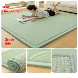 Thicken 3cm Tatami Summer Folded Rattan Carpets for Living Room Bedroom Area Rugs Child Room Play Crawling Mat Baby Game Carpet