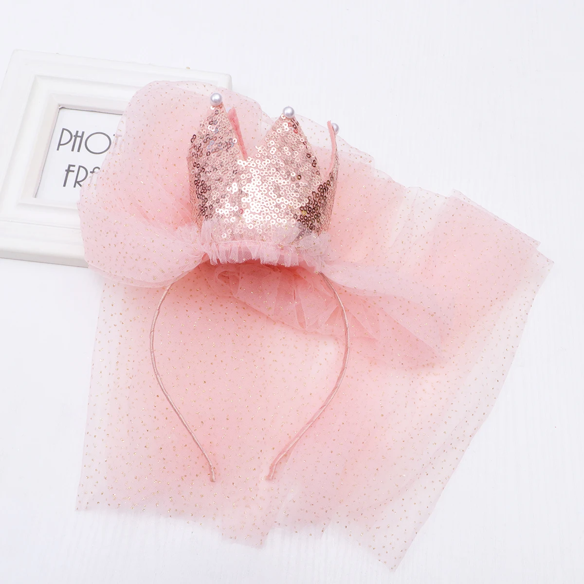 

Sequins Crown Headband Miss Hair Accessories for Girls Bachelorette Party Headdress